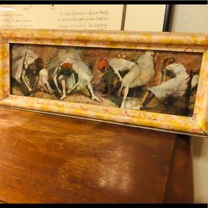 Vintage artwork print in frame